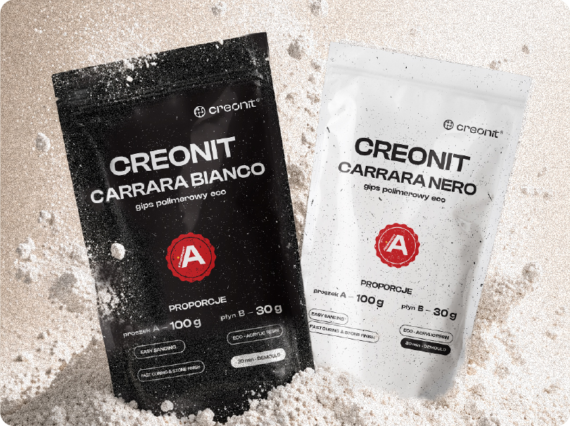 Opakowania CREONIT Carrara Bianco i Carrara Nero