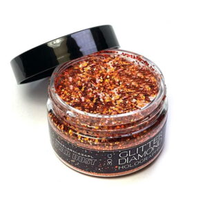 HB10 Brokat Holograficzny Pomarańczowy