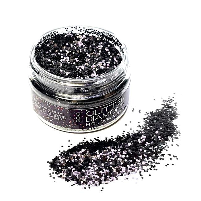 HB11 Brokat Holograficzny Czarny 30g