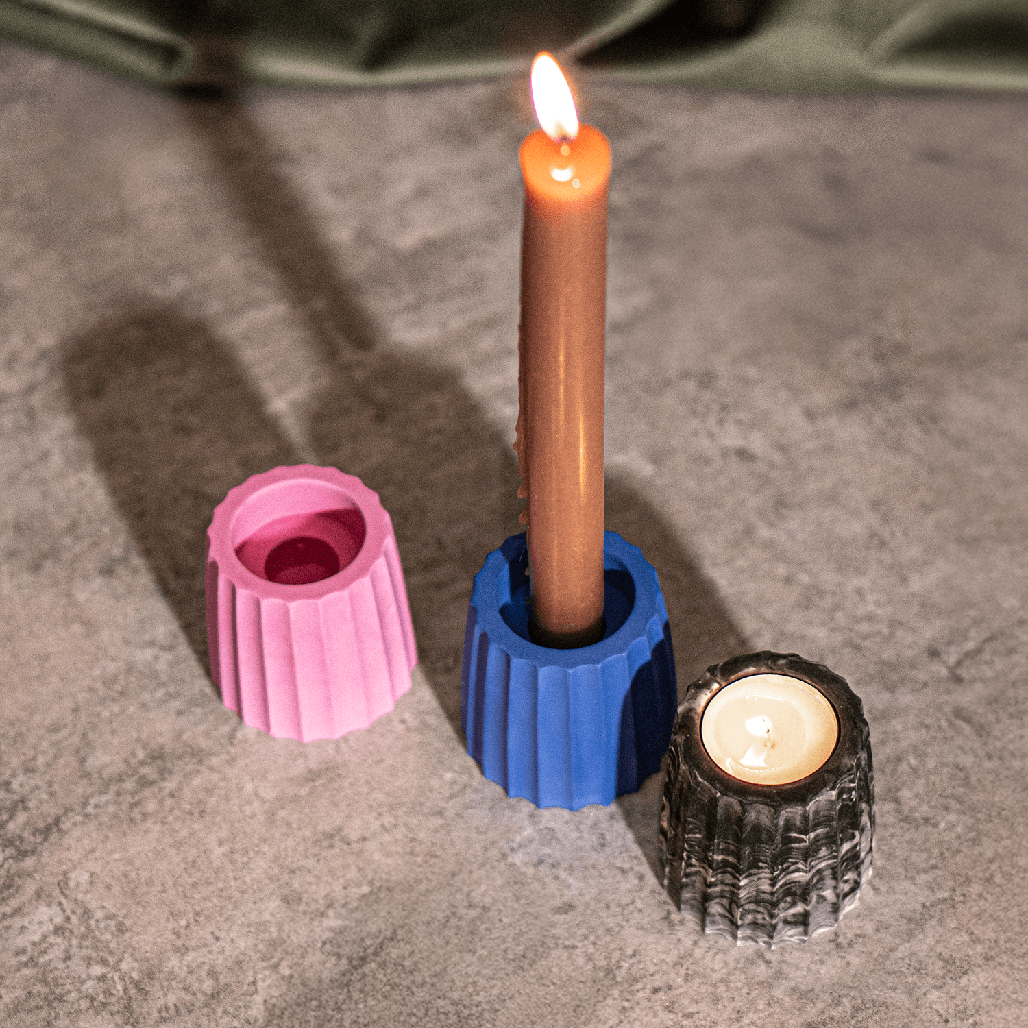 FORMA SILIKONOWA 019 DOUBLE CANDLE HOLDER 2W1